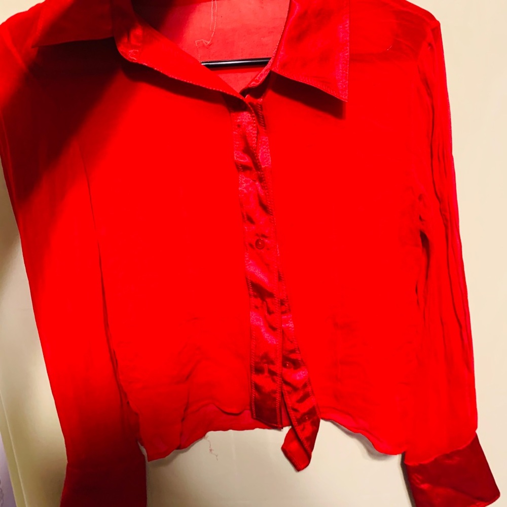 Red blouse